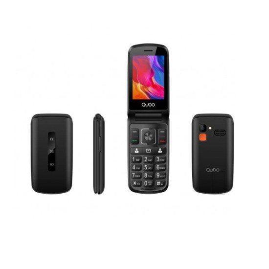 CELL PHONE QUBO P210C DUAL SIM 2.8" SOS BLACK